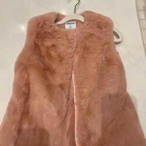 Faux fur vest